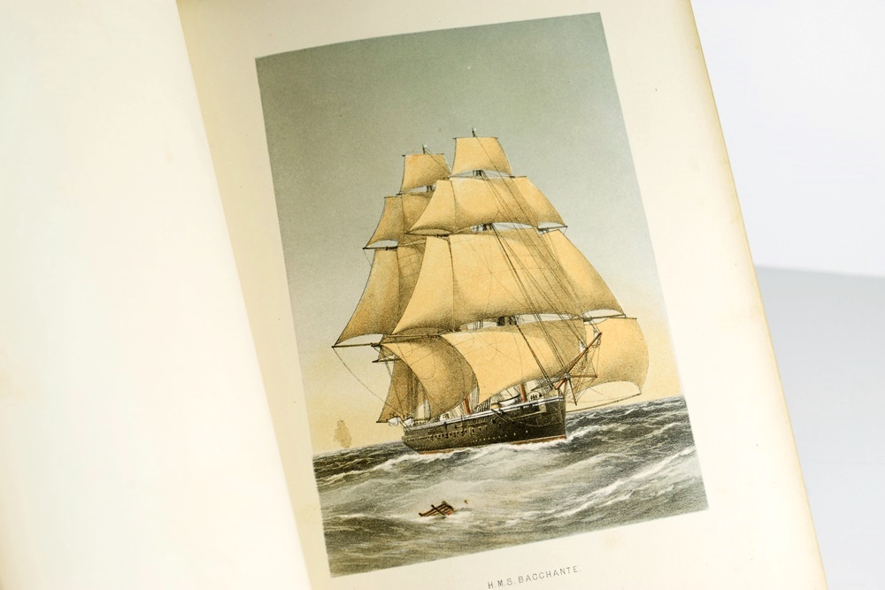 1881 Publication "The Ships of the Royal Navy" with Lithographs