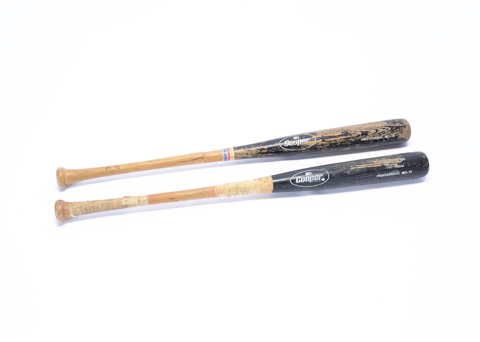 Two Thomas Howard Game Used Bats