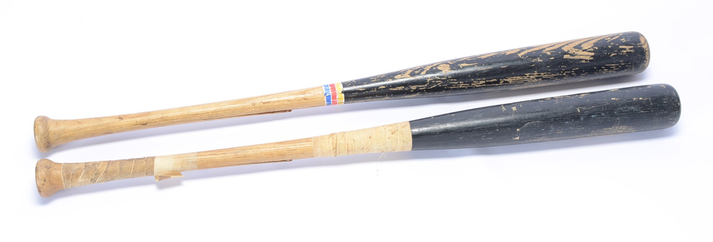 Two Thomas Howard Game Used Bats
