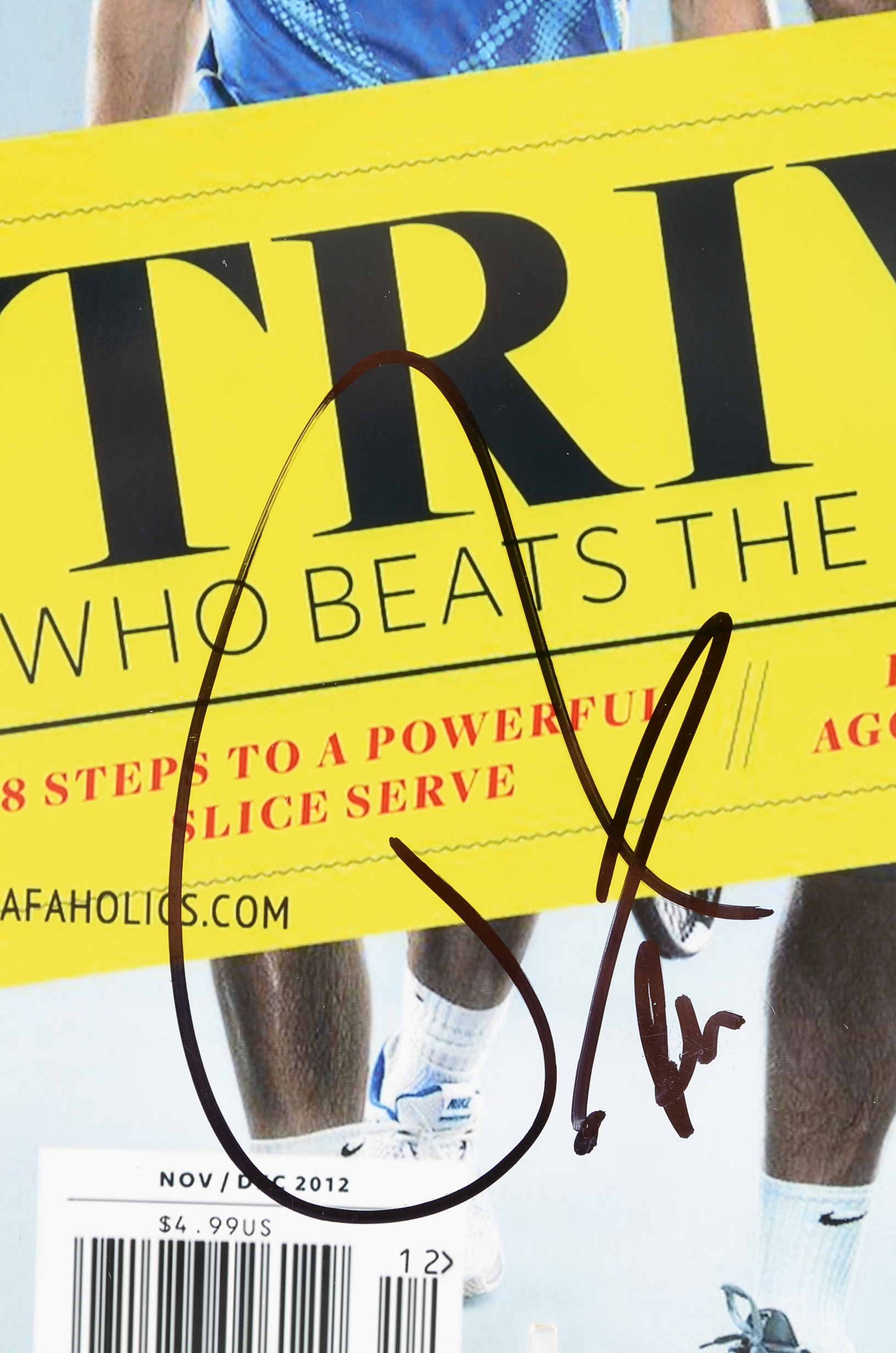 Nadal, Federer and Djokovic Signed Flyer