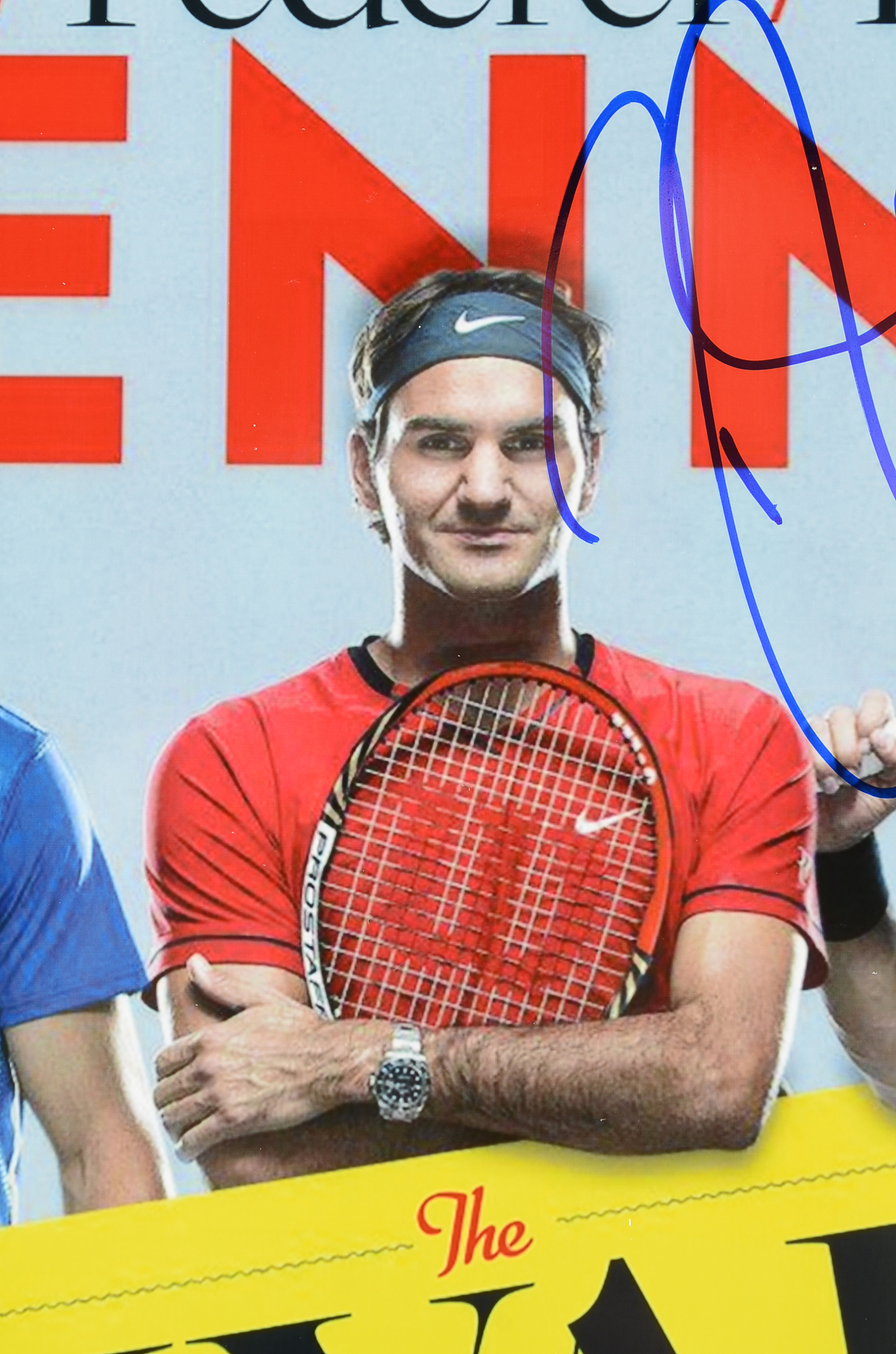 Nadal, Federer and Djokovic Signed Flyer