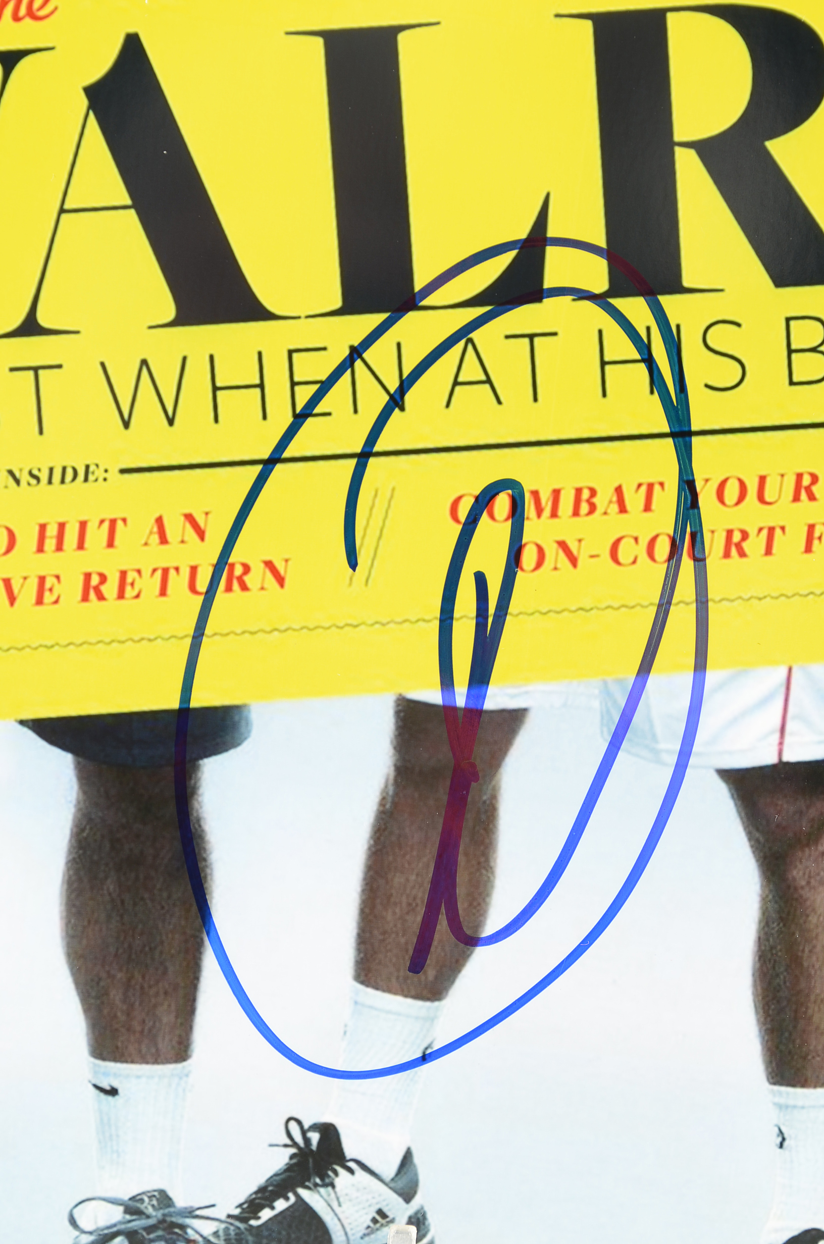 Nadal, Federer and Djokovic Signed Flyer