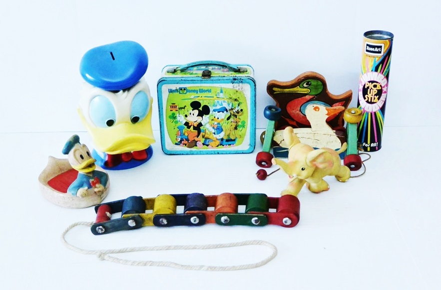 Vintage Toy Collection Of Disney Donald Duck & More