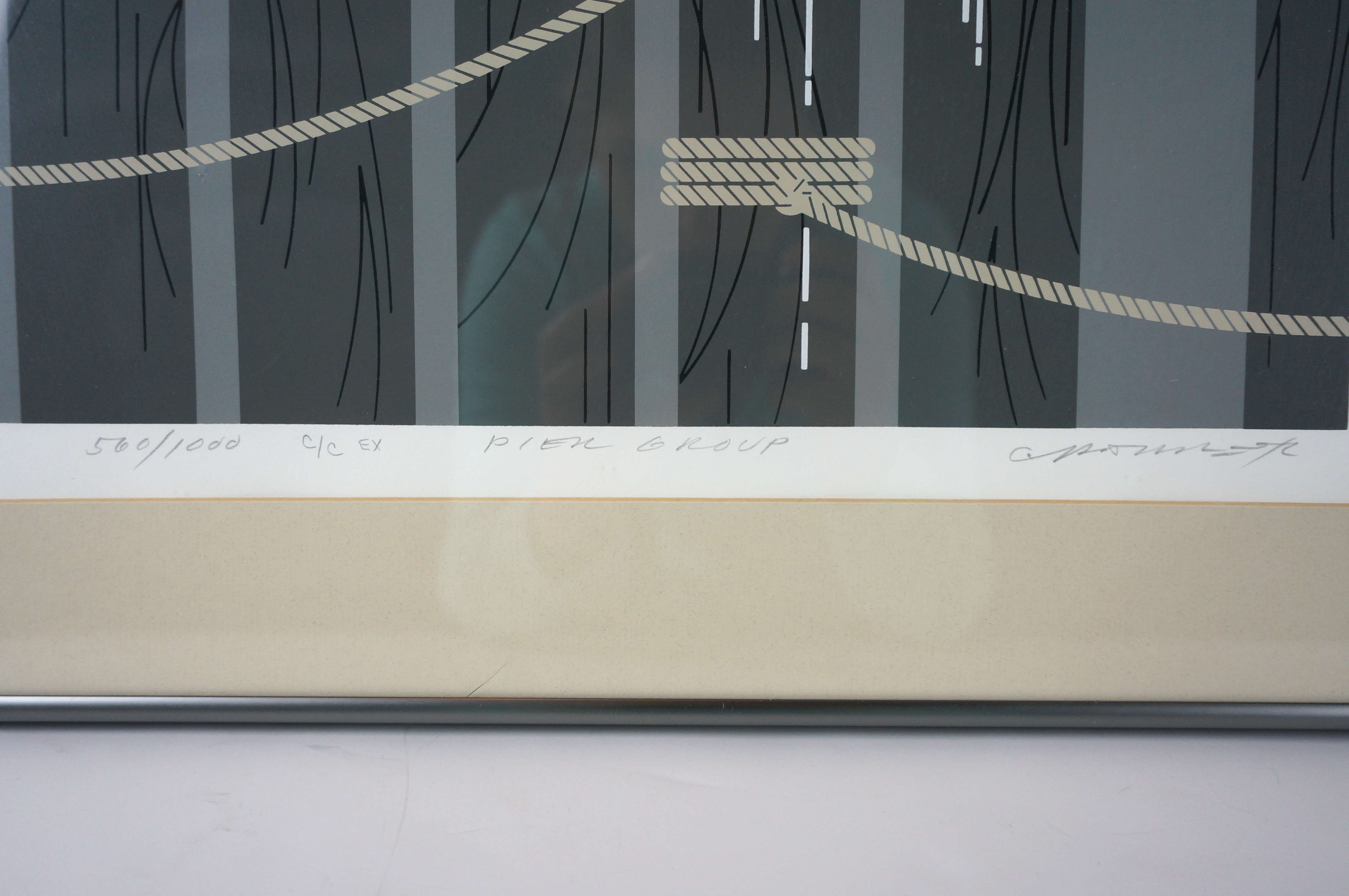 Charley Harper "Pier Group" Signed Serigraph