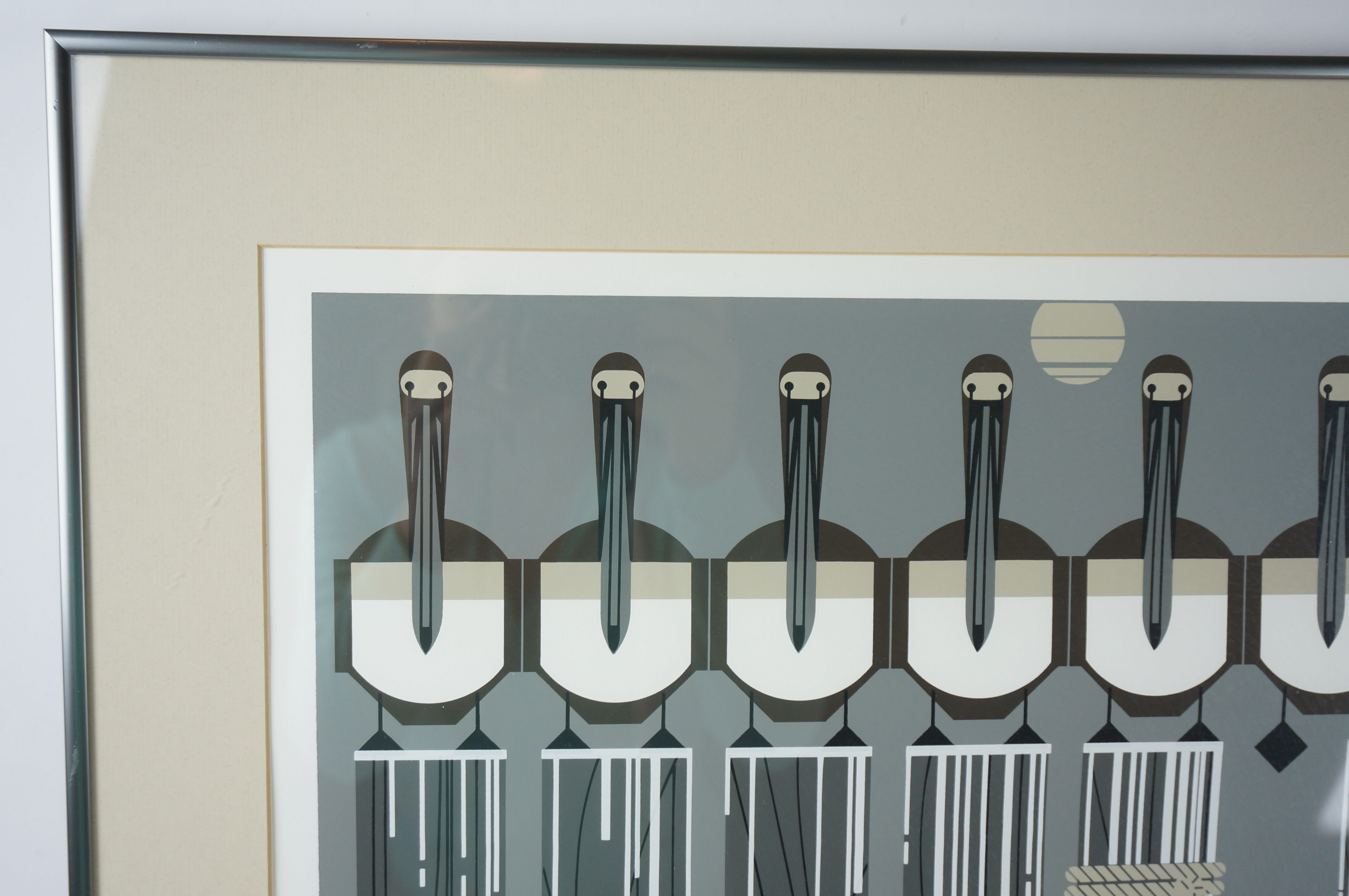 Charley Harper "Pier Group" Signed Serigraph