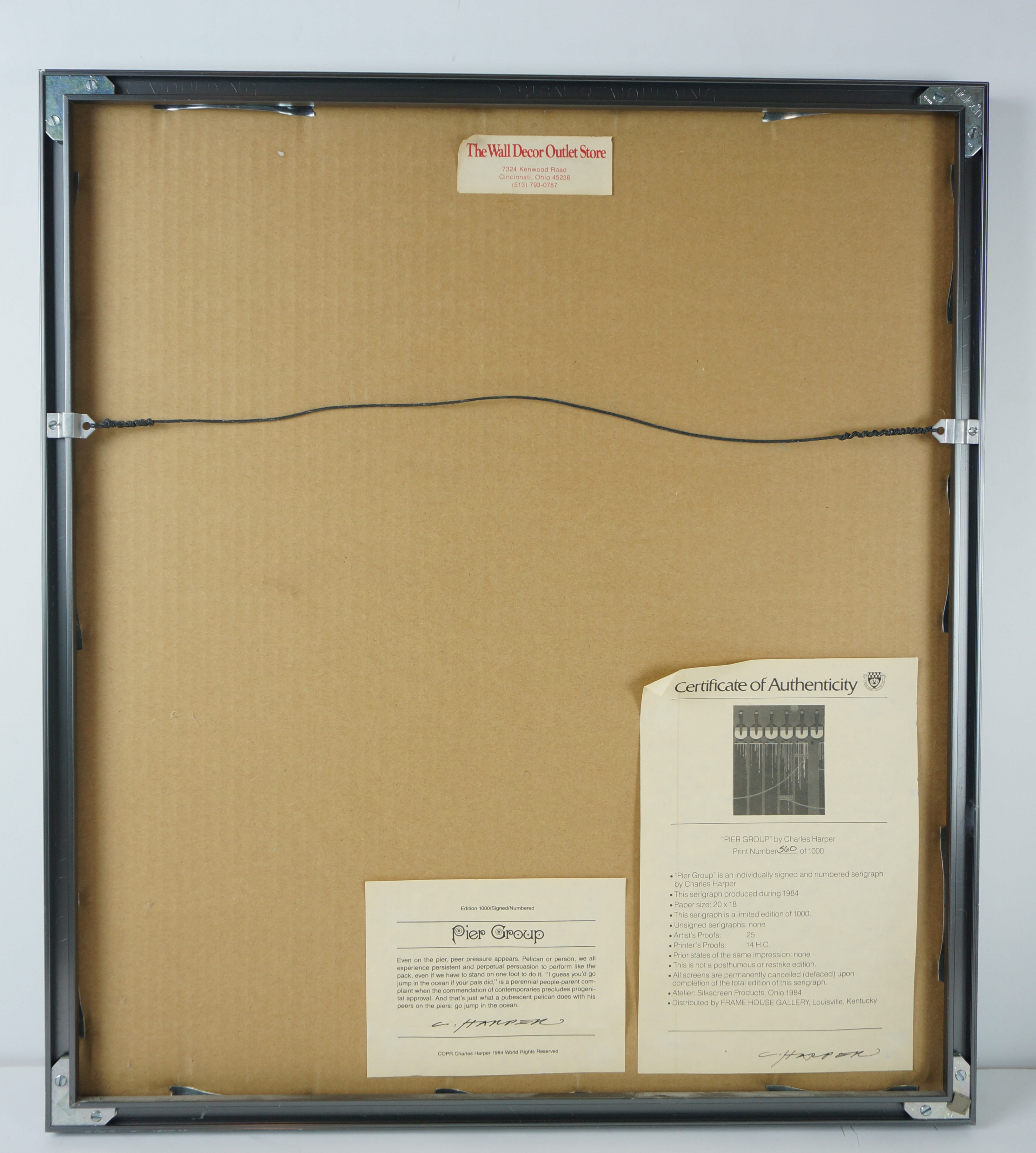 Charley Harper "Pier Group" Signed Serigraph