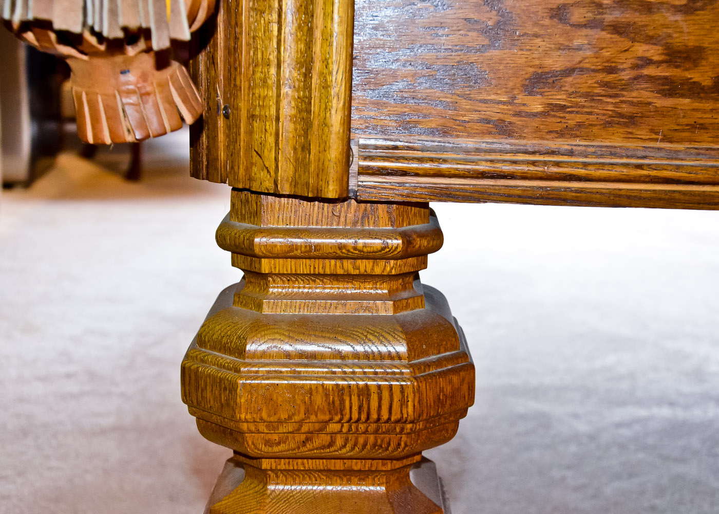 Golden Oak Brunswick Pool Table and Accessories