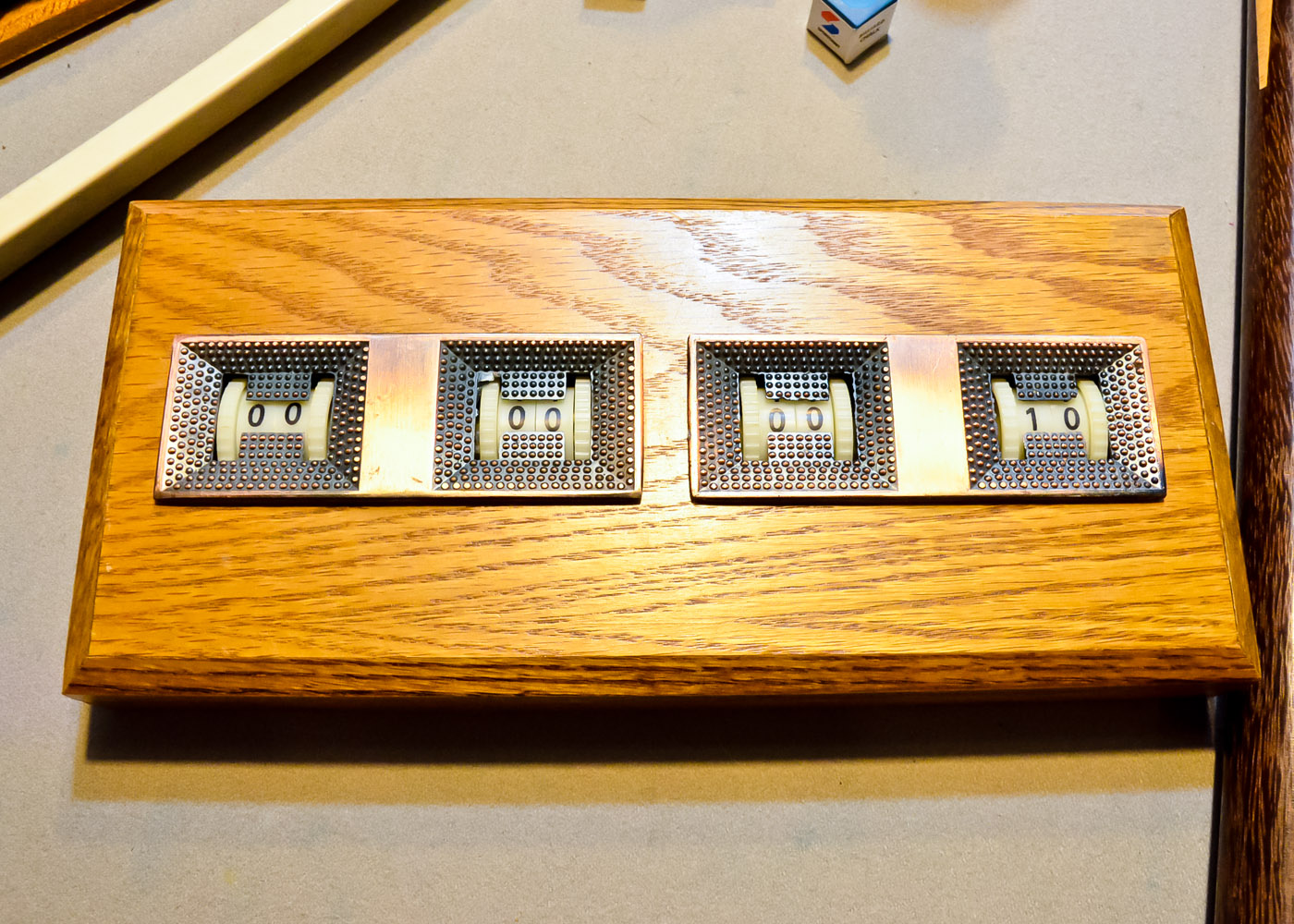 Golden Oak Brunswick Pool Table and Accessories