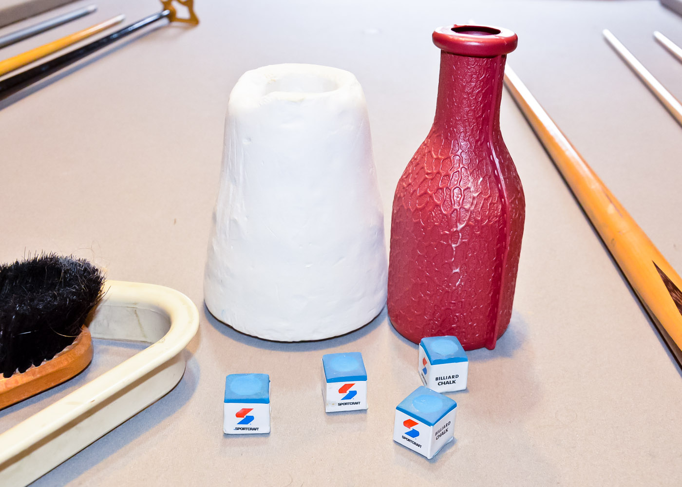 Golden Oak Brunswick Pool Table and Accessories