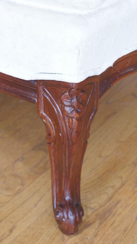 Vintage Queen Ann Style Balloon Back Chair