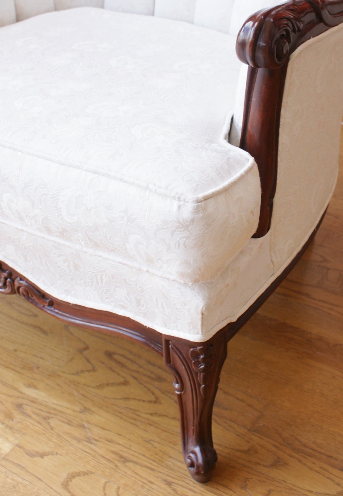 Vintage Queen Ann Style Balloon Back Chair