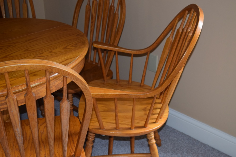 Oak Express Table and Chairs EBTH