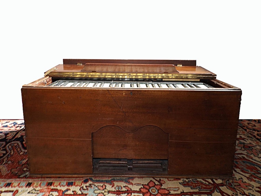 Antique Italian Portable Revival Pump Organ
