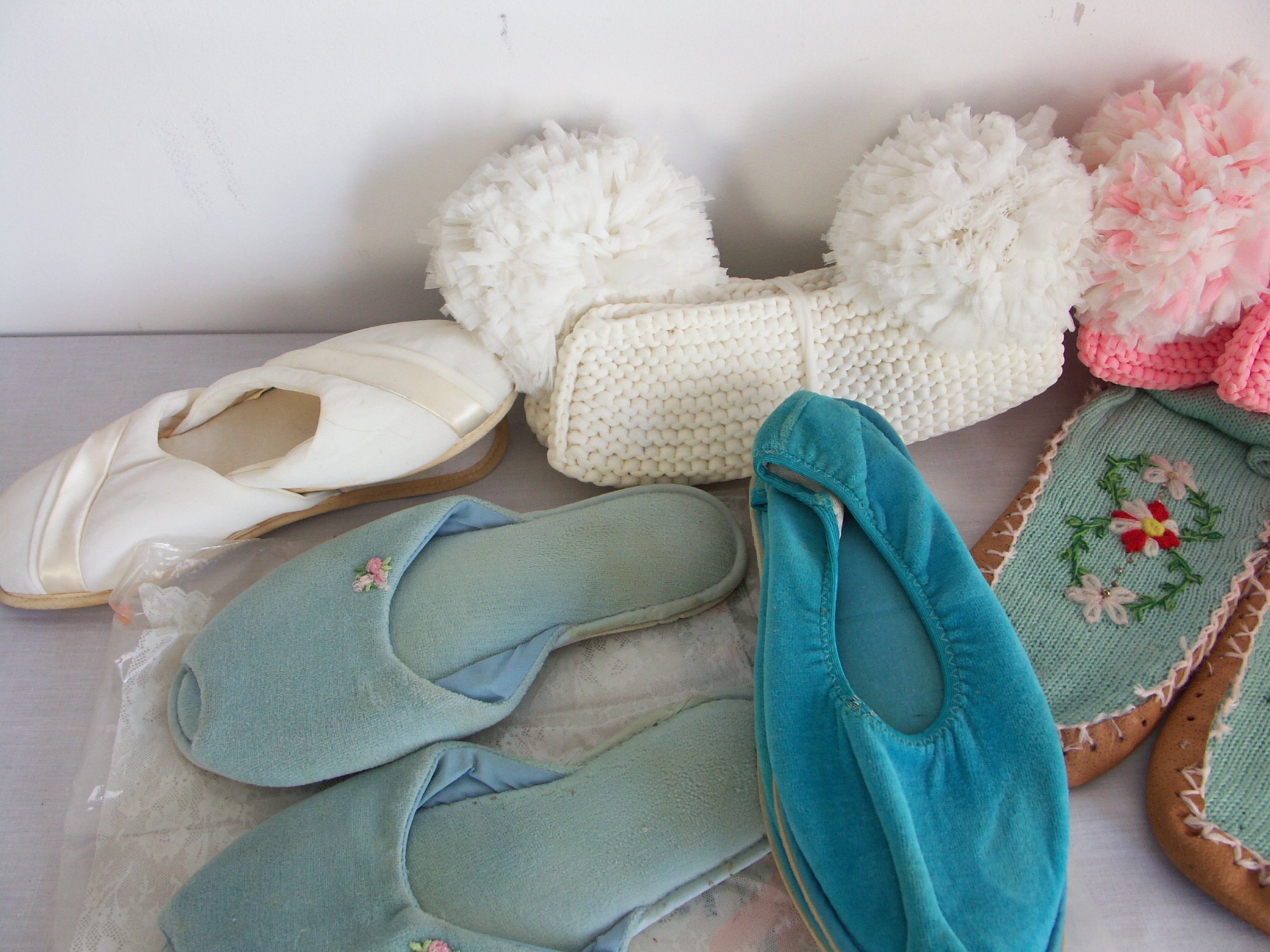 Lot of Vintage Lady's Slippers