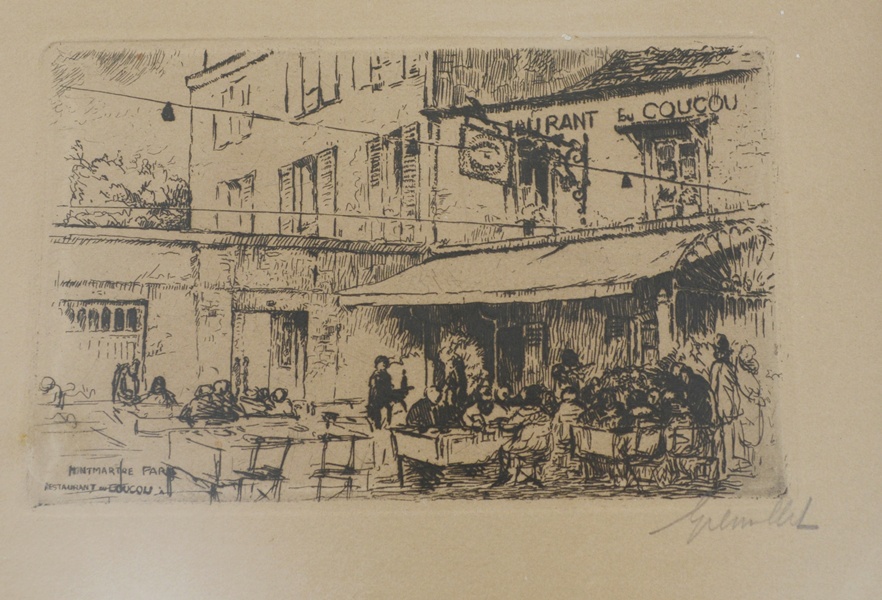 Seven Framed French Lithographs by F. Gremillet