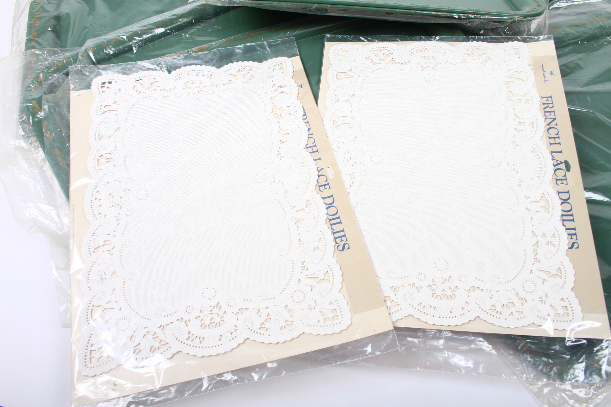 Set of Vintage Nashco Tin Metal TV Dinner Trays