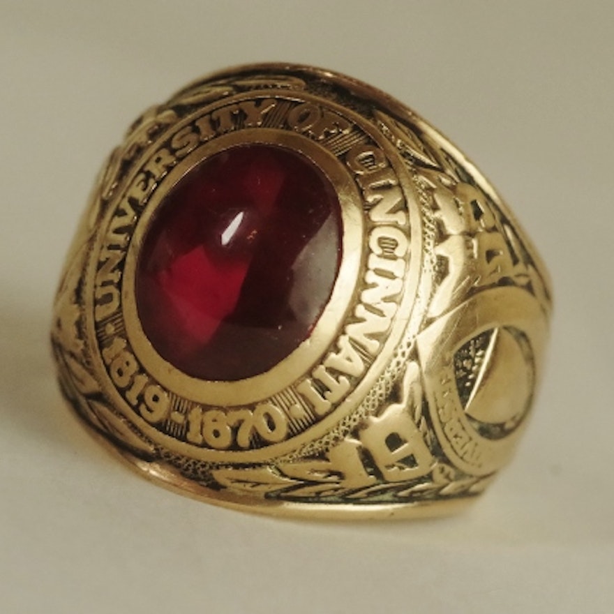 University of Cincinnati 10K Yellow Gold Balfour Class Ring EBTH