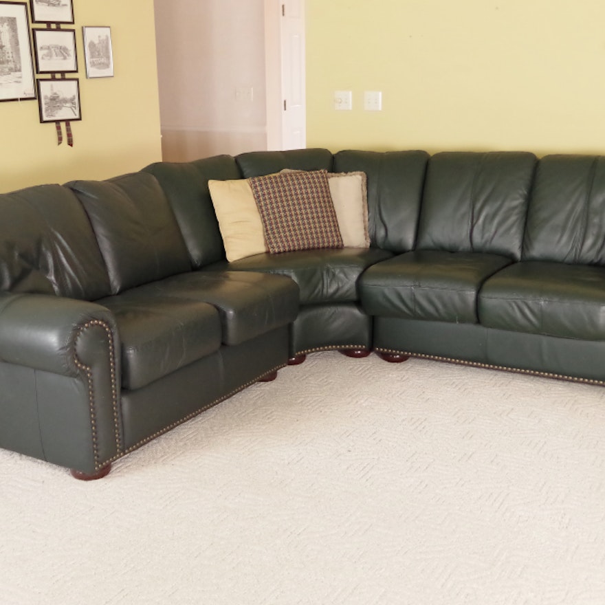 Leather Mart Three-Piece Sectional Sofa