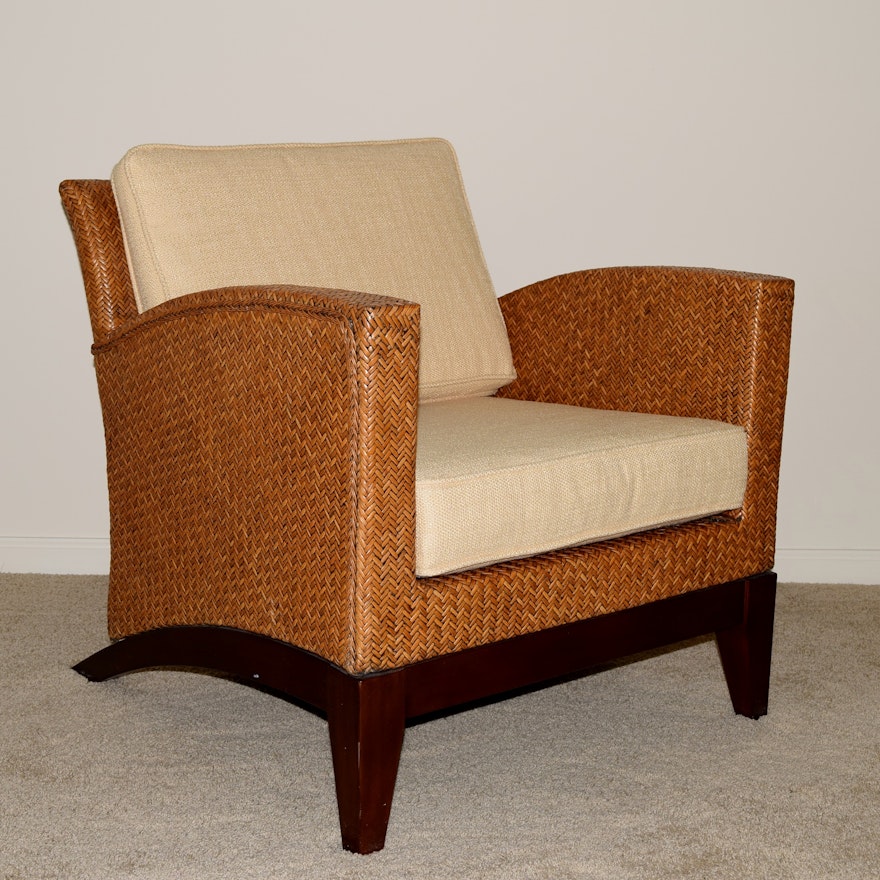 Modern Pier One Imports Rattan Accent Chair