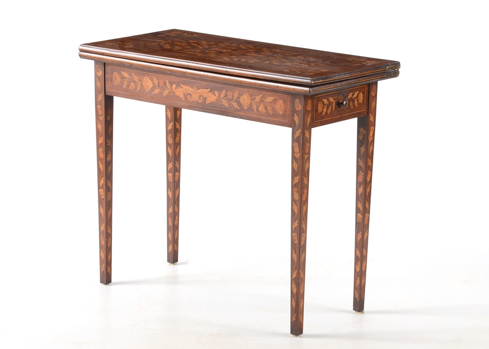Inlaid Mahogany Game Table