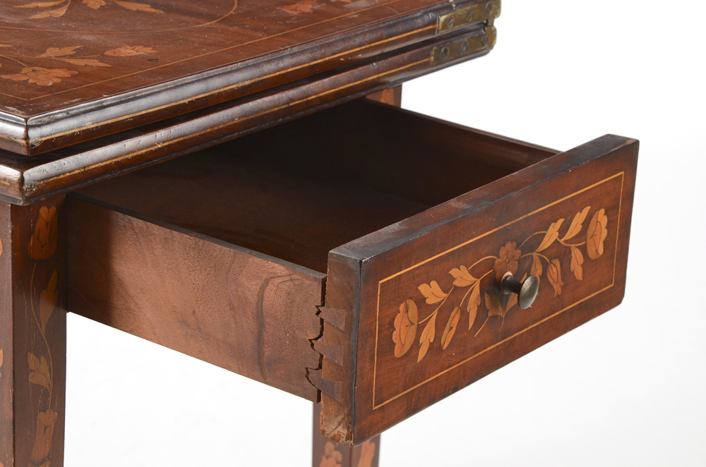 Inlaid Mahogany Game Table