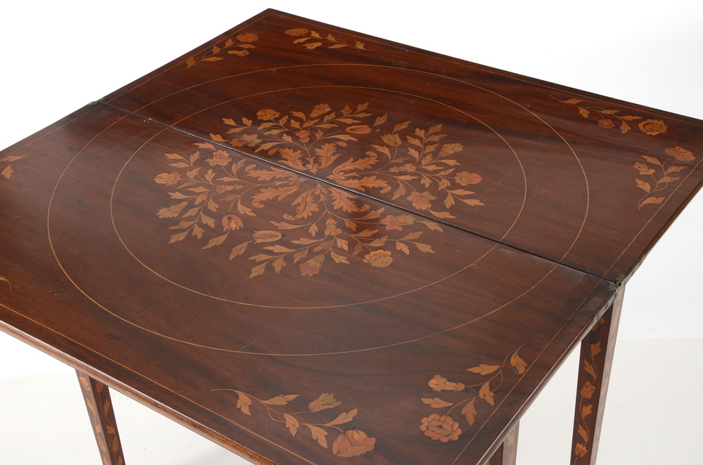 Inlaid Mahogany Game Table