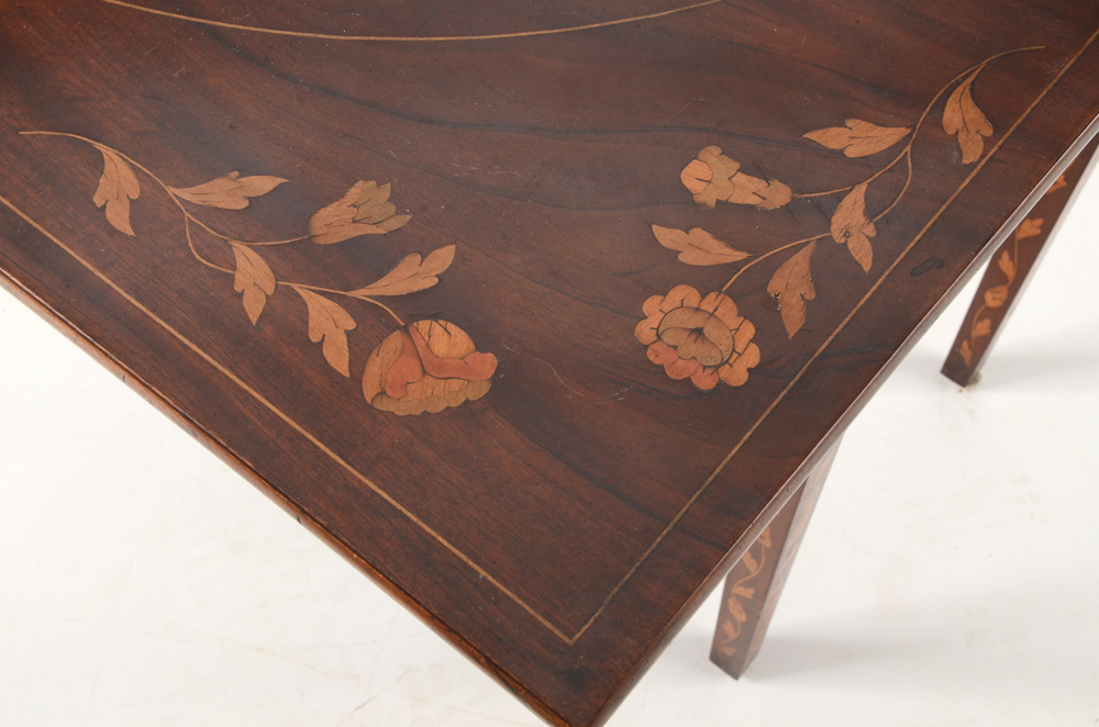 Inlaid Mahogany Game Table
