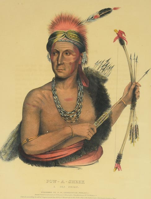 "Pow-A-Seek" McKenney & Hall Hand-Tinted Lithograph