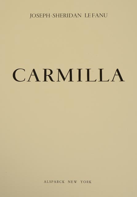 Rare Leonor Fini Complete "Carmilla" Portfolio Book