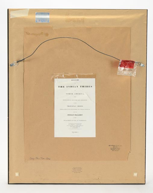 "Ong-Pa-Ton-Ga" McKenney and Hall Hand Colored Lithograph