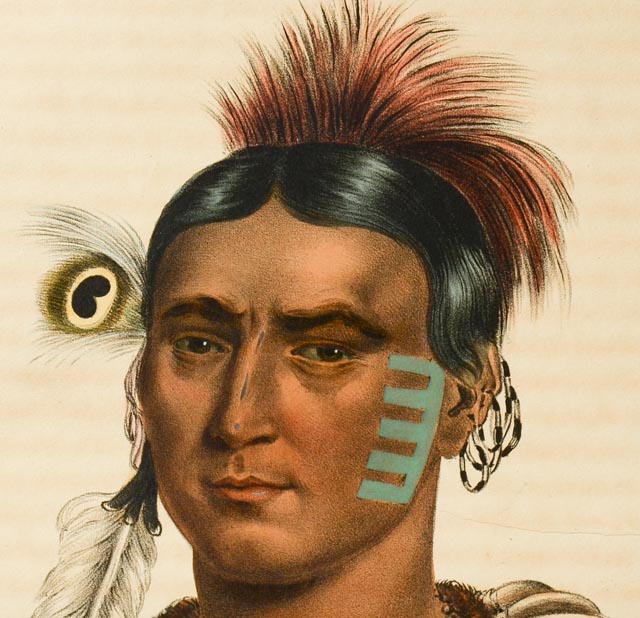 "Ma Has Kah" McKenney and Hall Hand Tinted Lithograph and Text