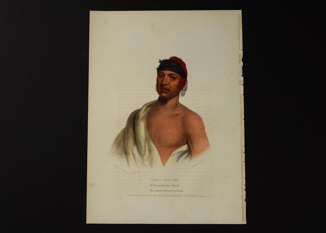 "Peah-Mas-Ka" McKenney and Hall Hand Tinted Lithograph