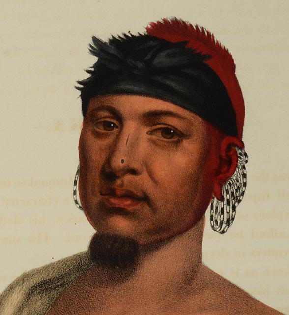 "Peah-Mas-Ka" McKenney and Hall Hand Tinted Lithograph