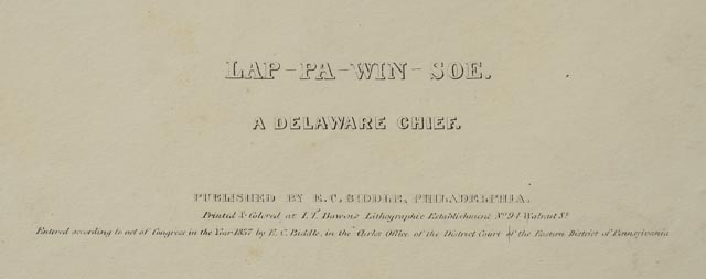 "Lap-Pa-Win-Soe" McKenney and Hall Hand Tinted Lithograph