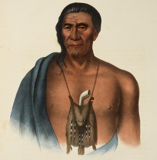 "Tish-Co-Han" McKenney and Hall Hand Tinted Lithograph