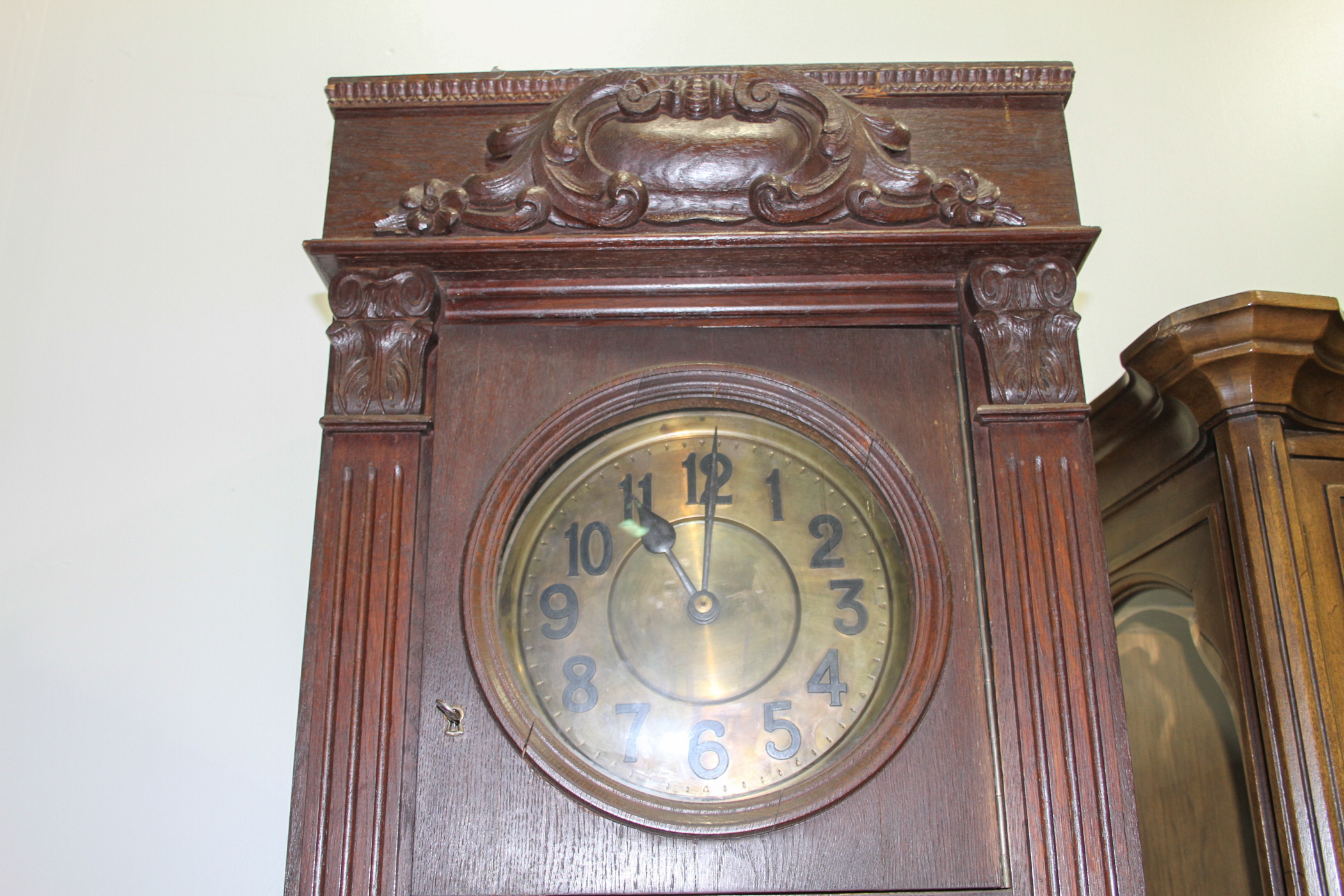 Divina Gong Early 20th C. Grandfather Clock