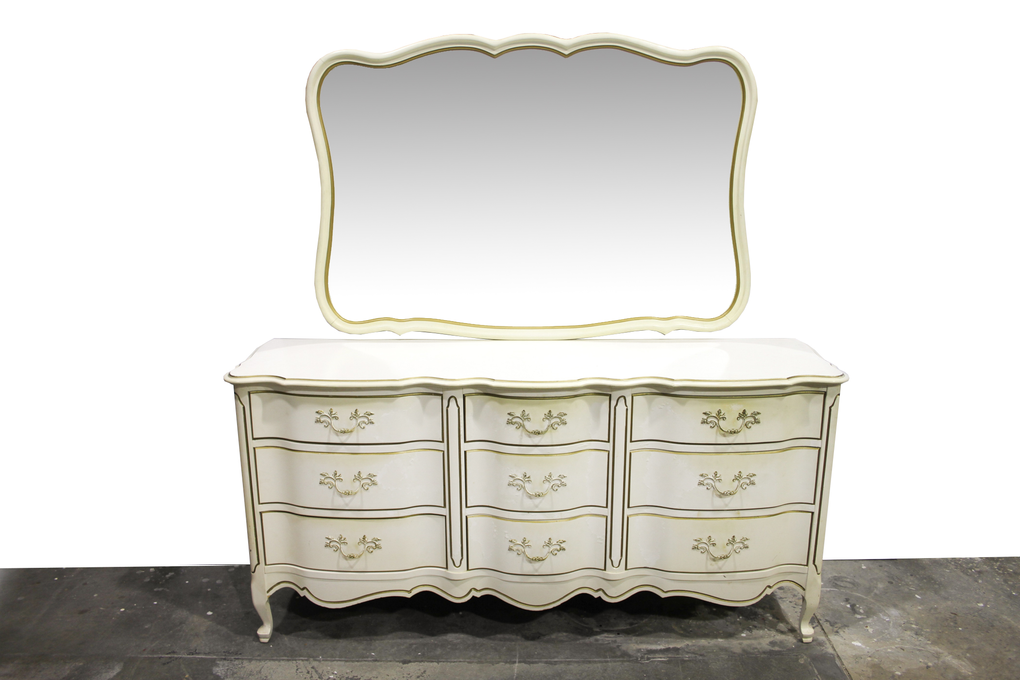 Johnson/Carper French Provincial Style Dresser with Mirror