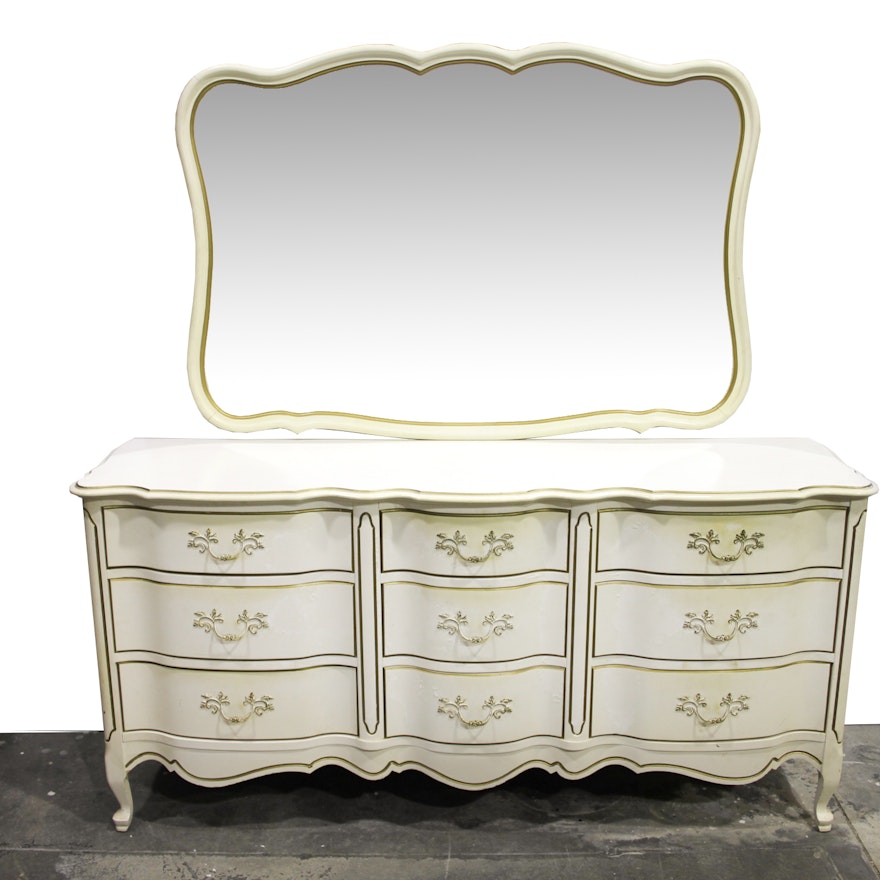 Johnson/Carper French Provincial Style Dresser with Mirror