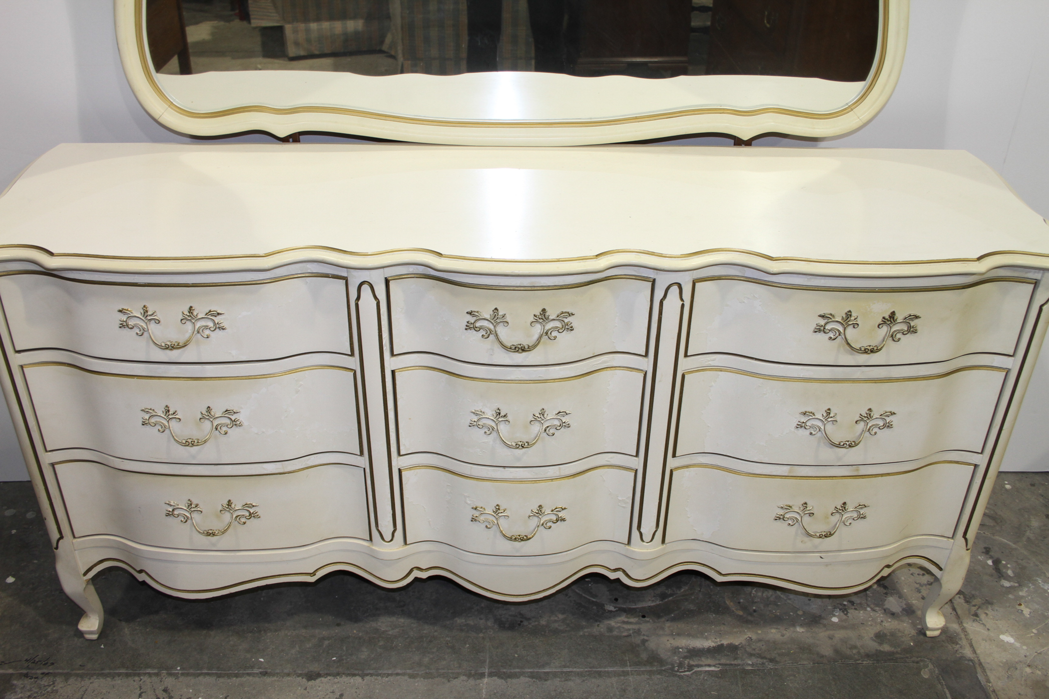 Johnson/Carper French Provincial Style Dresser with Mirror