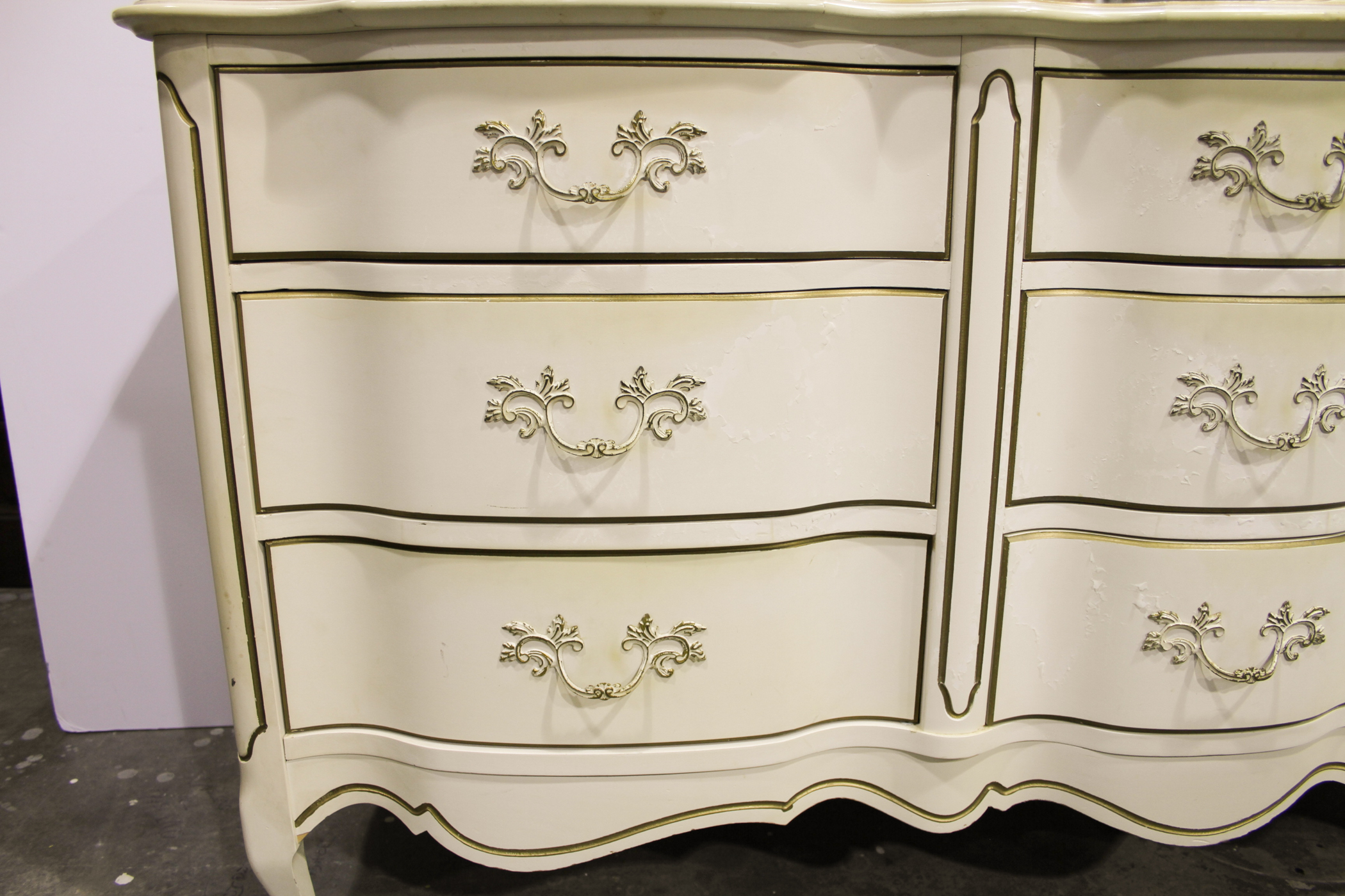 Johnson/Carper French Provincial Style Dresser with Mirror