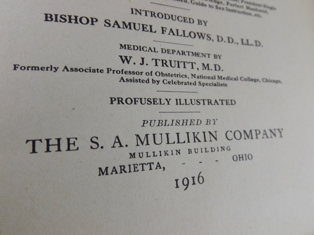 1916 Volume "Eugenics: The Laws of Sex Life and Heredity"