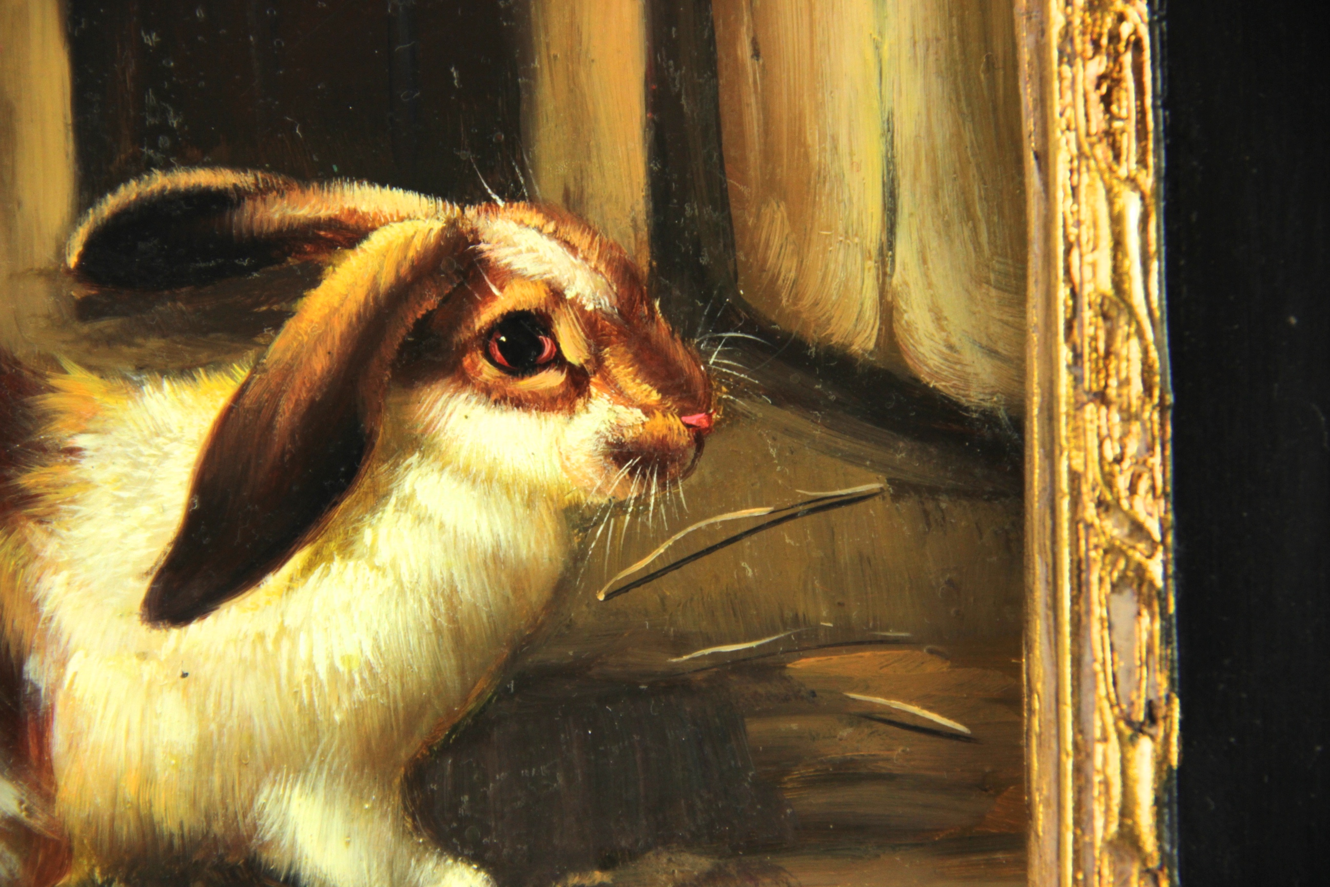 Oil Painting of Bunnies