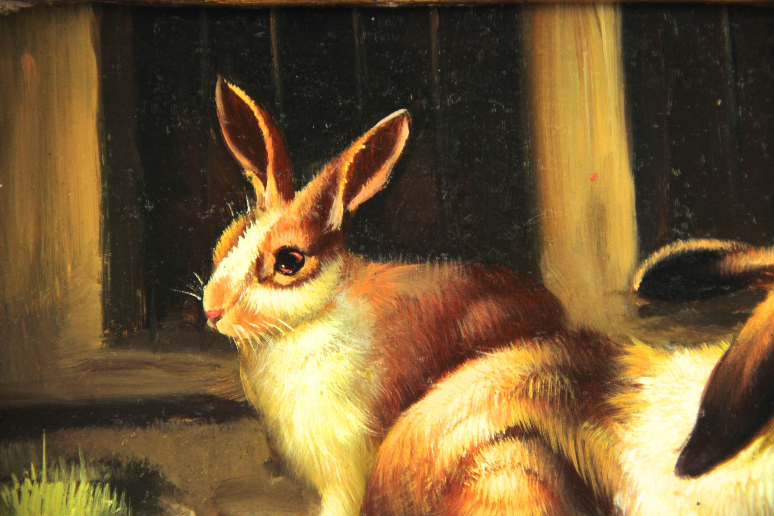 Oil Painting of Bunnies