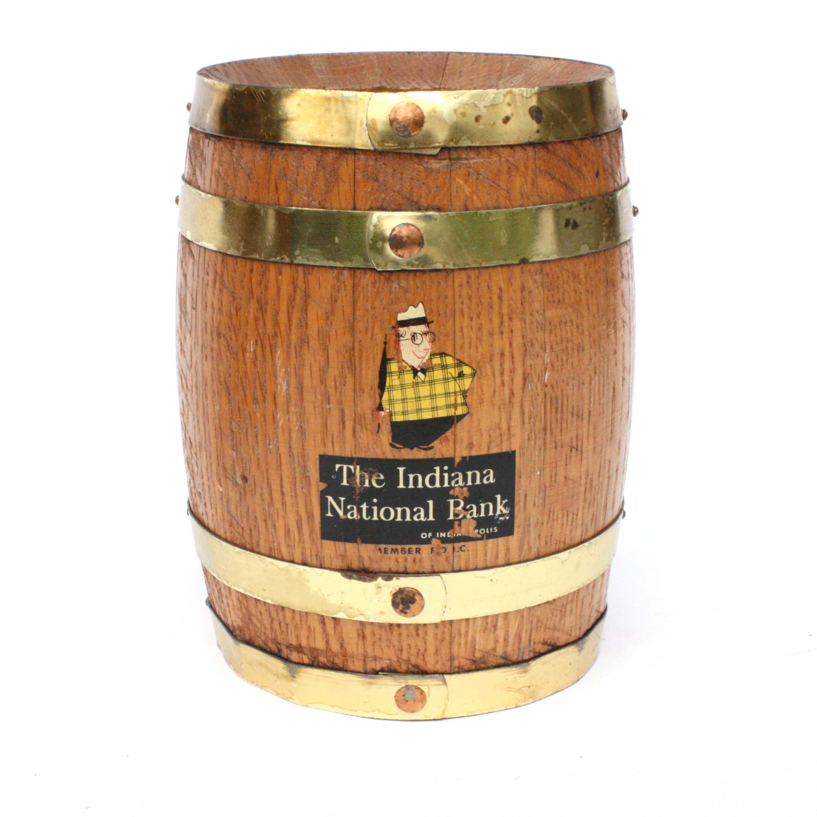 Assortment of Coin Banks Including Indiana Themed Banks