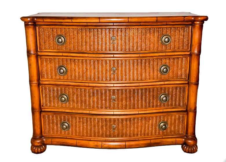 Pair of Lexington Tommy Bahama Wicker Front Dressers