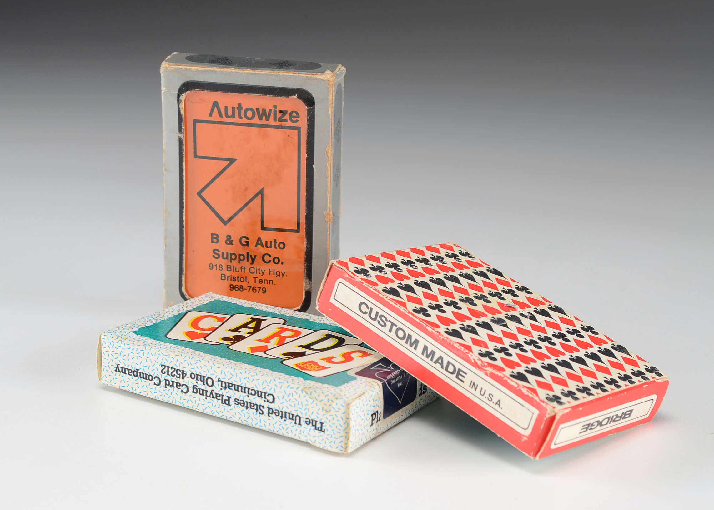 Three Decks of Vintage Playing Cards