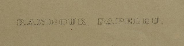 "Rambour Papeleu" Alexander Bivort Hand Tinted Lithograph