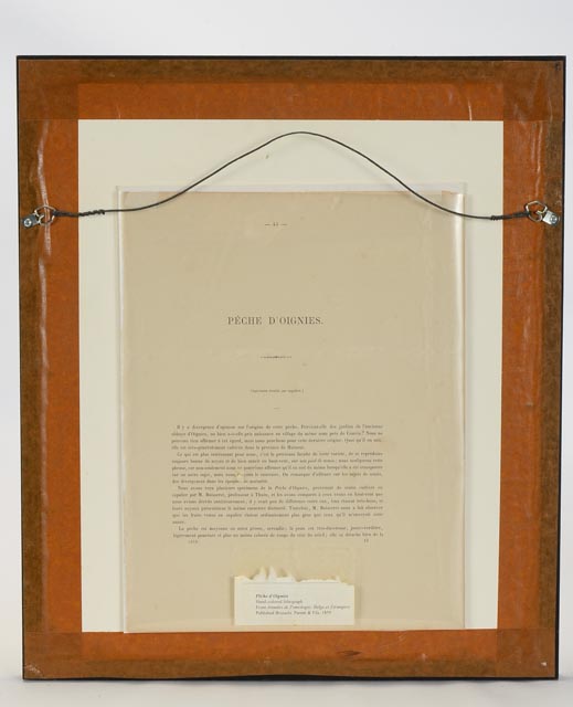 "Peches D'Oignies" Alexandre Bivort Hand Tinted Lithograph