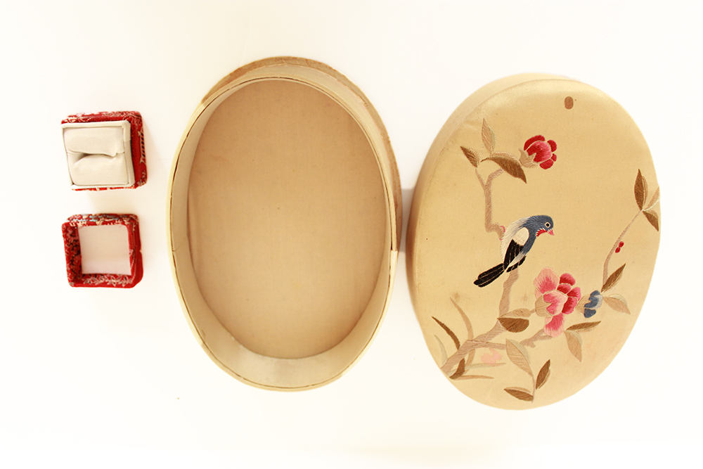 Embroidered Chinese Textiles and Boxes