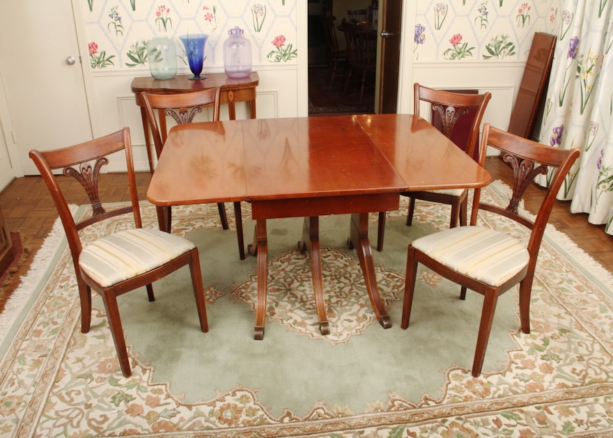Duncan Phyfe Style Dining Room Table and Chairs